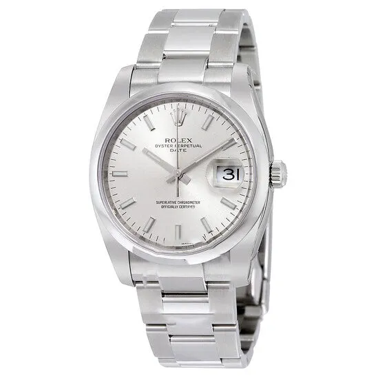 JMS always Bracelets Original Rolex Oyster Perpetual Date 34 Silver Dial Stainless Steel Bracelet Automatic Mens Watch 115200SSO JMS always Bracelets Original Rolex Oyster Perpetual Date 34 Silver Dial Stainless Steel Bracelet Automatic Mens Watch 115200SSO