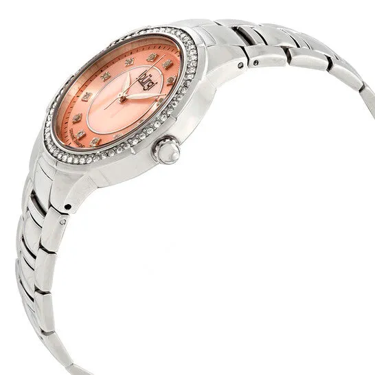 JMS always Necklaces Original Burgi SilverTone Steel Pink Mother of Pearl Diamond Dial Ladies Watch BUR093PK JMS always Necklaces Original Burgi SilverTone Steel Pink Mother of Pearl Diamond Dial Ladies Watch BUR093PK