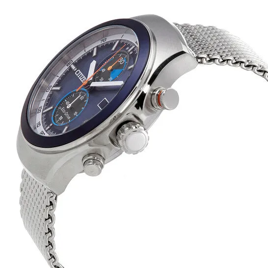 JMS always Original Citizen Chronograph Blue Dial Stainless Steel Mesh Mens Watch CA701183L Bracelets JMS always Original Citizen Chronograph Blue Dial Stainless Steel Mesh Mens Watch CA701183L Bracelets