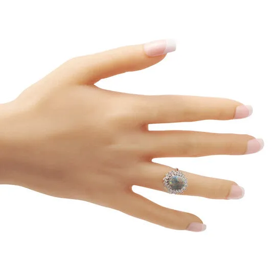 JMS always Original PreOwned LB Exclusive Platinum 080ct Diamond and Opal Ring MF28 101123 Rings JMS always Original PreOwned LB Exclusive Platinum 080ct Diamond and Opal Ring MF28 101123 Rings