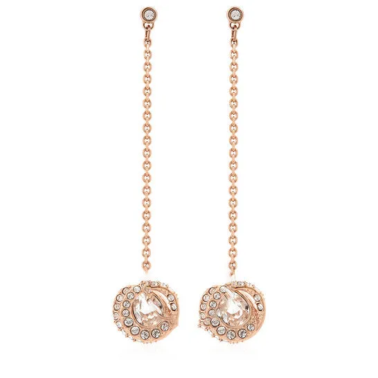 JMS always Original Swarovski Generation Rose GoldTone Plated Long Drop Earrings Earrings JMS always Original Swarovski Generation Rose GoldTone Plated Long Drop Earrings Earrings