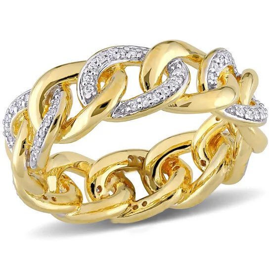 JMS always Rings Original Amour Yellow Silver 14 CT TDW Diamond Ring