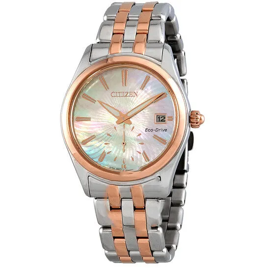 JMS always Rings Original Citizen Corso Light Champagne Mother of Pearl Dial TwoTone Ladies Watch EV103651Y JMS always Rings Original Citizen Corso Light Champagne Mother of Pearl Dial TwoTone Ladies Watch EV103651Y