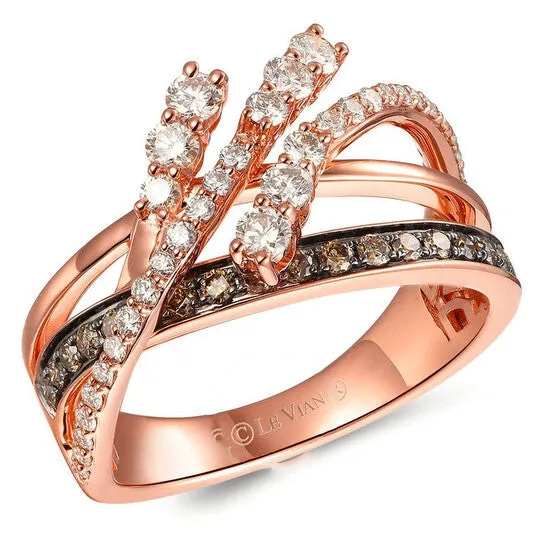 JMS always Rings Original Le Vian Ladies Milestones Ring set in 14K Strawberry Gold JMS always Rings Original Le Vian Ladies Milestones Ring set in 14K Strawberry Gold