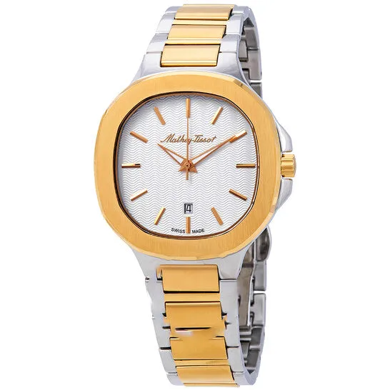 JMS always Rings Original MatheyTissot Evasion White Dial TwoTone Mens Watch H152BI JMS always Rings Original MatheyTissot Evasion White Dial TwoTone Mens Watch H152BI