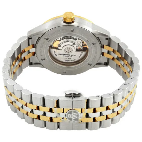 JMS always Rings Original Raymond Weil Freelancer Automatic Silver Dial TwoTone Mens Watch 2734STP05650 JMS always Rings Original Raymond Weil Freelancer Automatic Silver Dial TwoTone Mens Watch 2734STP05650