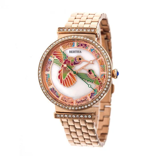 JMS always Watches Original Bertha Emily Crystal Ladies Watch BR7803
