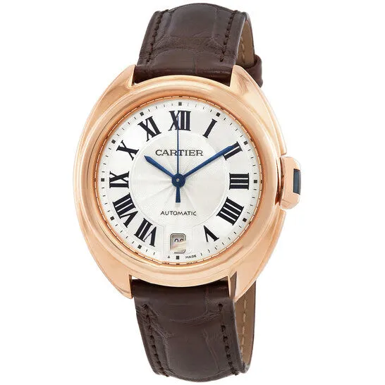 JMS always Watches Original Cartier Cle Automatic 18kt Rose Gold Flinque Sunray Dial Ladies Watch WGCL0013 JMS always Watches Original Cartier Cle Automatic 18kt Rose Gold Flinque Sunray Dial Ladies Watch WGCL0013