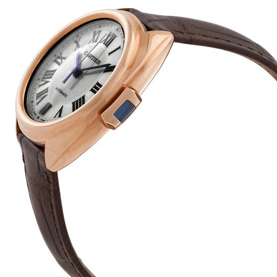 JMS always Watches Original Cartier Cle Automatic 18kt Rose Gold Flinque Sunray Dial Ladies Watch WGCL0013 JMS always Watches Original Cartier Cle Automatic 18kt Rose Gold Flinque Sunray Dial Ladies Watch WGCL0013