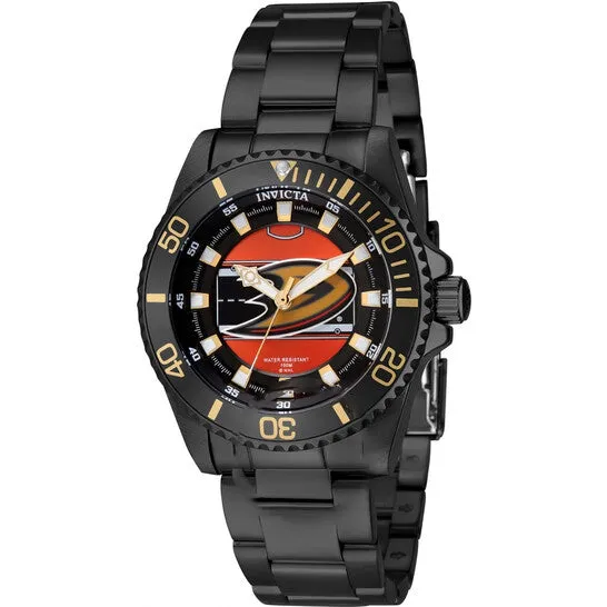 JMS always Watches Original Invicta NHL Anaheim Ducks Quartz Orange Dial Ladies Watch 42225 JMS always Watches Original Invicta NHL Anaheim Ducks Quartz Orange Dial Ladies Watch 42225