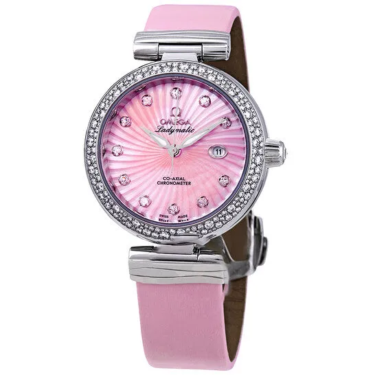 JMS always Watches Original Omega De Ville Pink Mother of Pearl Diamond Dial Ladies Watch 42537342057001 JMS always Watches Original Omega De Ville Pink Mother of Pearl Diamond Dial Ladies Watch 42537342057001