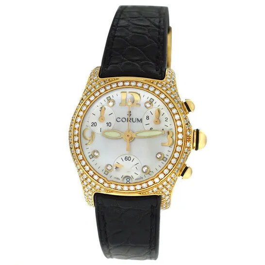 JMS always Watches Original Preowned Corum Bubble Chronograph Quartz Diamond White Dial Ladies Watch 19615365 JMS always Watches Original Preowned Corum Bubble Chronograph Quartz Diamond White Dial Ladies Watch 19615365