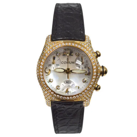 JMS always Watches Original Preowned Corum Bubble Chronograph Quartz Diamond White Dial Ladies Watch 19615365 JMS always Watches Original Preowned Corum Bubble Chronograph Quartz Diamond White Dial Ladies Watch 19615365