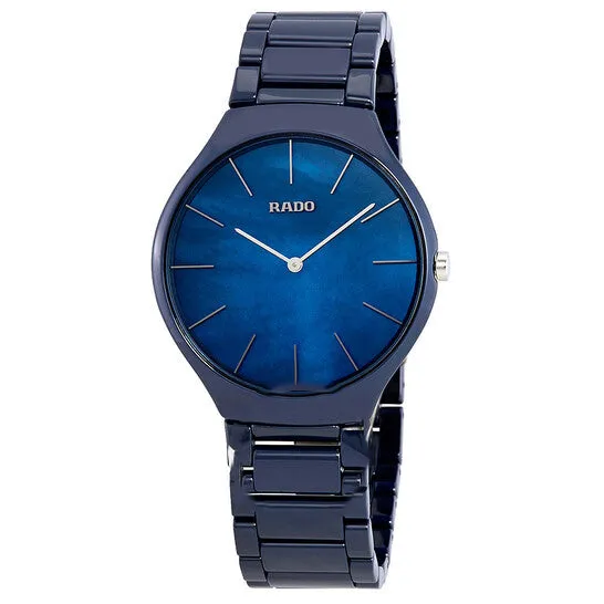 JMS always Watches Original Rado True Thinline Blue Mother of Pearl Dial Mens Watch R27005902 JMS always Watches Original Rado True Thinline Blue Mother of Pearl Dial Mens Watch R27005902