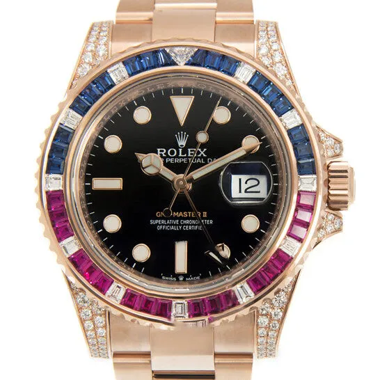 JMS always Watches Original Rolex GMTMASTER II Automatic Chronometer Diamond Black Dial Watch 126755SARU JMS always Watches Original Rolex GMTMASTER II Automatic Chronometer Diamond Black Dial Watch 126755SARU