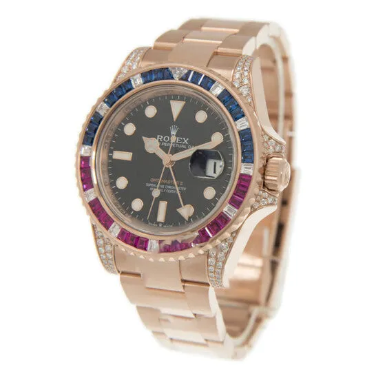 JMS always Watches Original Rolex GMTMASTER II Automatic Chronometer Diamond Black Dial Watch 126755SARU JMS always Watches Original Rolex GMTMASTER II Automatic Chronometer Diamond Black Dial Watch 126755SARU
