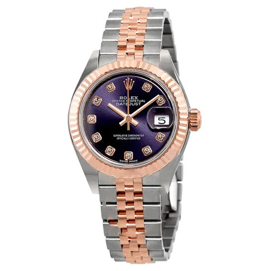 JMS always Watches Original Rolex LadyDatejust Aubergine Diamond Dial Automatic Ladies Watch 279171OBDJ JMS always Watches Original Rolex LadyDatejust Aubergine Diamond Dial Automatic Ladies Watch 279171OBDJ