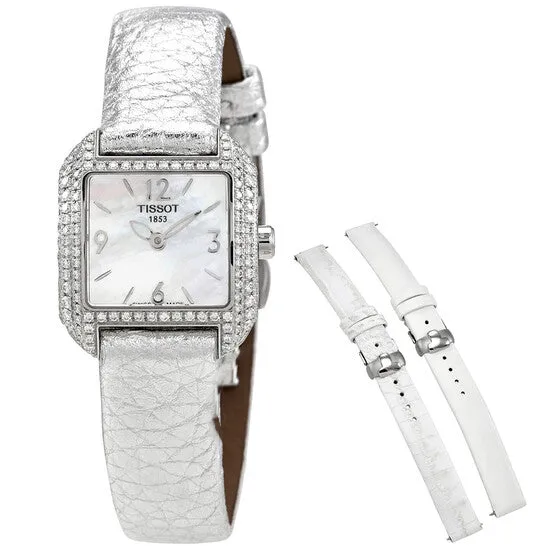 JMS always Watches Original Tissot TWave Quartz Diamond White Mother of Pearl Dial Ladies Watch T02147582 JMS always Watches Original Tissot TWave Quartz Diamond White Mother of Pearl Dial Ladies Watch T02147582