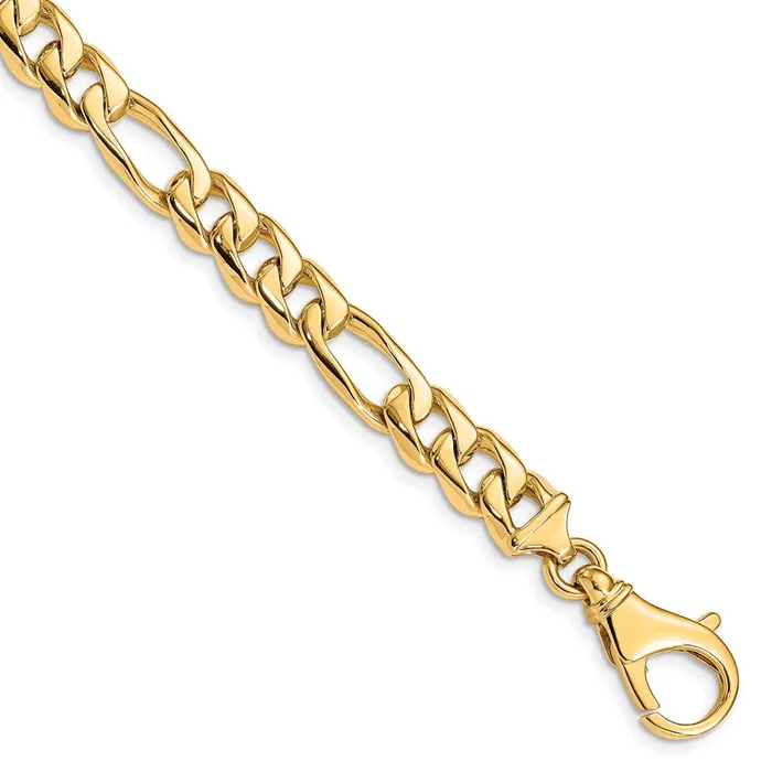 MDS Necklaces Solid 14K Yellow Gold 22 inch 85mm Hand Polished Fancy Link with Fancy Lobster Clasp Chain Necklace MDS Necklaces Solid 14K Yellow Gold 22 inch 85mm Hand Polished Fancy Link with Fancy Lobster Clasp Chain Necklace