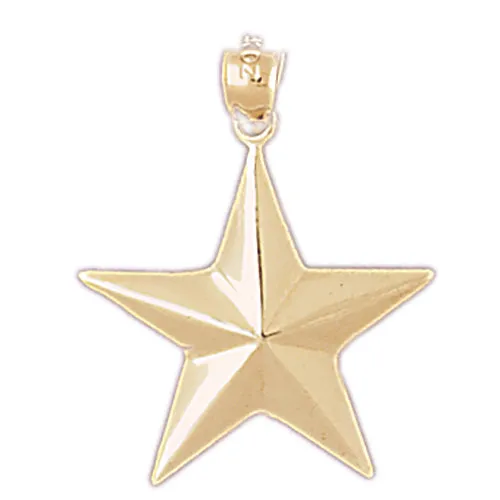 Necklaces 14K Gold Celestial Star Pendant Goldia