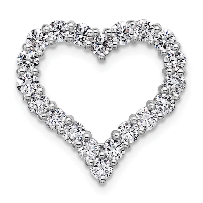 Necklaces 14k White Gold 1 12 Ct Lab Grown Diamond VSSI G Heart Chain Slide Pendant Goldia Necklaces 14k White Gold 1 12 Ct Lab Grown Diamond VSSI G Heart Chain Slide Pendant Goldia
