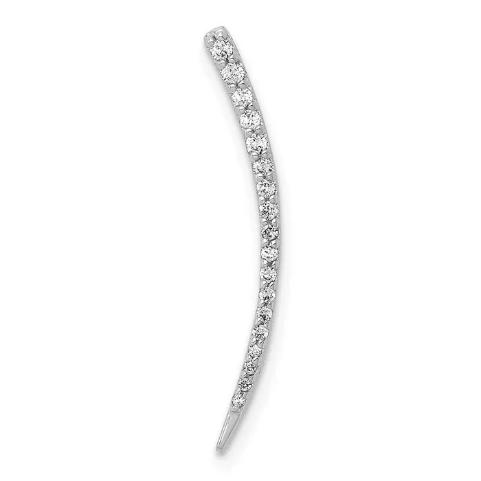 Necklaces Goldia 14k White Gold 110ct Real Diamond Fancy Chain Slide