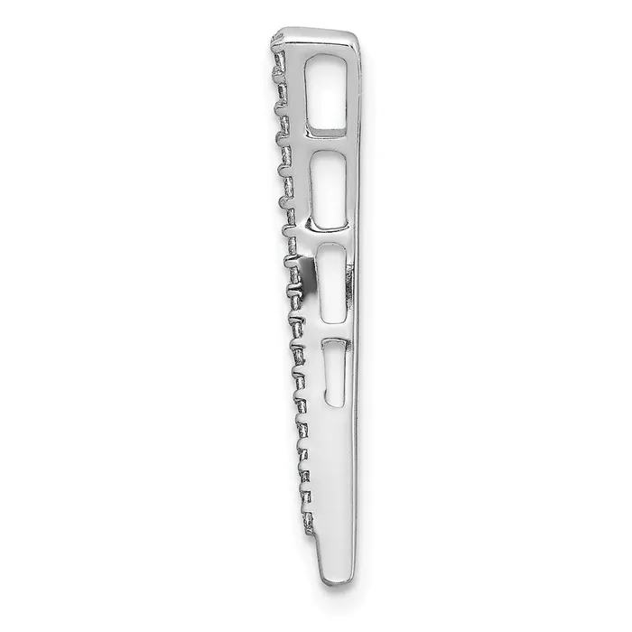 Necklaces Goldia 14k White Gold 110ct Real Diamond Fancy Chain Slide