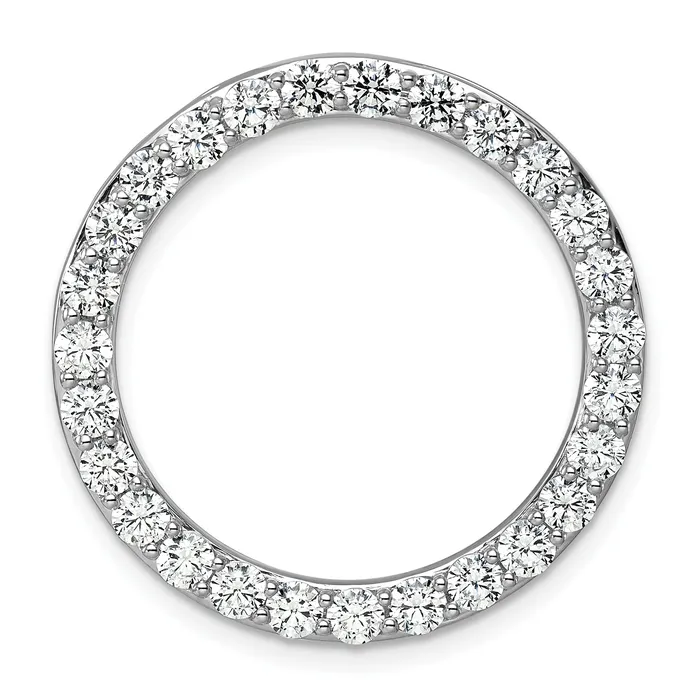 Necklaces Goldia 14k White Gold 3 Ct Lab Grown Diamond VSSI G Circle Chain Slide Pendant Necklaces Goldia 14k White Gold 3 Ct Lab Grown Diamond VSSI G Circle Chain Slide Pendant