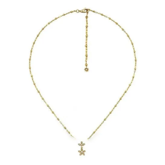 Necklaces JMS always Original Gucci Flora 18k necklace with diamonds Necklaces JMS always Original Gucci Flora 18k necklace with diamonds