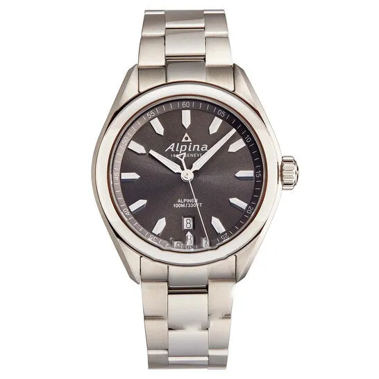 Original Alpina Quartz Grey Dial Stainless Steel Mens Watch AL240GS4E6B JMS always Bracelets Original Alpina Quartz Grey Dial Stainless Steel Mens Watch AL240GS4E6B JMS always Bracelets