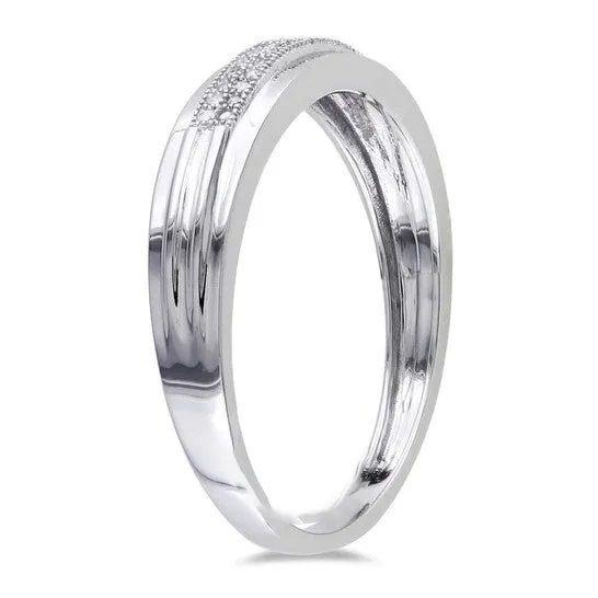 Original Amour 10k White Gold 110 CT TW Diamond Mens Wedding Band Ring JMS always Rings Original Amour 10k White Gold 110 CT TW Diamond Mens Wedding Band Ring JMS always Rings