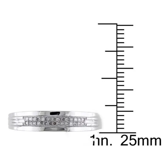 Original Amour 10k White Gold 110 CT TW Diamond Mens Wedding Band Ring JMS always Rings Original Amour 10k White Gold 110 CT TW Diamond Mens Wedding Band Ring JMS always Rings