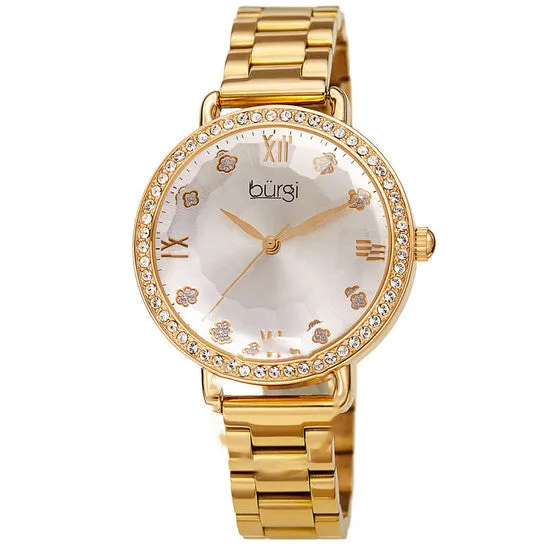 Original Burgi Quartz Silver Dial Goldtone Ladies Watch BUR269YG JMS always Rings Original Burgi Quartz Silver Dial Goldtone Ladies Watch BUR269YG JMS always Rings