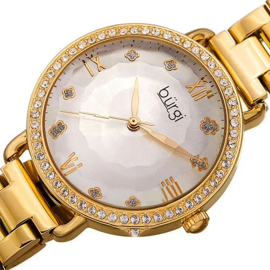 Original Burgi Quartz Silver Dial Goldtone Ladies Watch BUR269YG JMS always Rings Original Burgi Quartz Silver Dial Goldtone Ladies Watch BUR269YG JMS always Rings