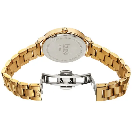 Original Burgi Quartz Silver Dial Goldtone Ladies Watch BUR269YG JMS always Rings Original Burgi Quartz Silver Dial Goldtone Ladies Watch BUR269YG JMS always Rings