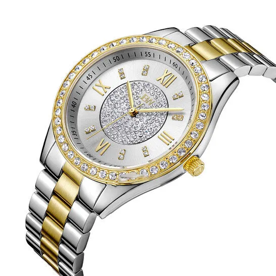 Original JBW Mondrian Silver Diamond Dial Twotone Ladies Watch J6303G JMS always Rings Original JBW Mondrian Silver Diamond Dial Twotone Ladies Watch J6303G JMS always Rings