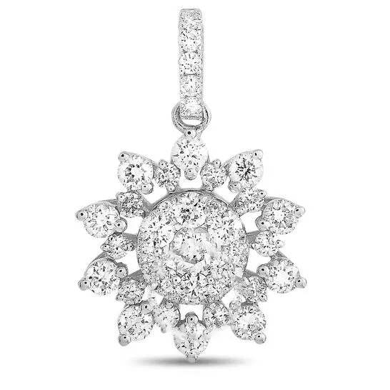Original LB Exclusive 18K White Gold 077 ct Diamond Pendant JMS always PreStyled Sets Original LB Exclusive 18K White Gold 077 ct Diamond Pendant JMS always PreStyled Sets