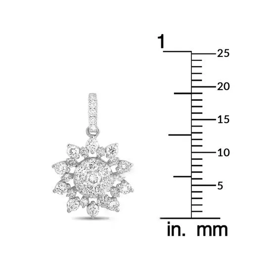 Original LB Exclusive 18K White Gold 077 ct Diamond Pendant JMS always PreStyled Sets Original LB Exclusive 18K White Gold 077 ct Diamond Pendant JMS always PreStyled Sets