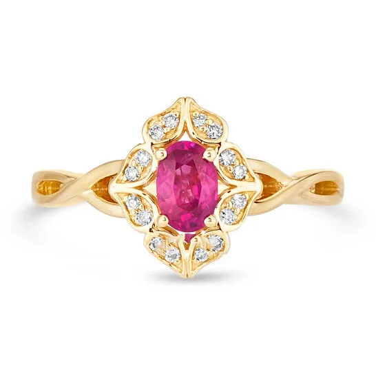Original Le Vian Passion Ruby Ring set in 14K Honey Gold JMS always Rings Original Le Vian Passion Ruby Ring set in 14K Honey Gold JMS always Rings