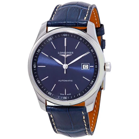Original Longines Master Automatic Blue Dial Blue Leather Mens Watch L27934920 JMS always Watches Original Longines Master Automatic Blue Dial Blue Leather Mens Watch L27934920 JMS always Watches