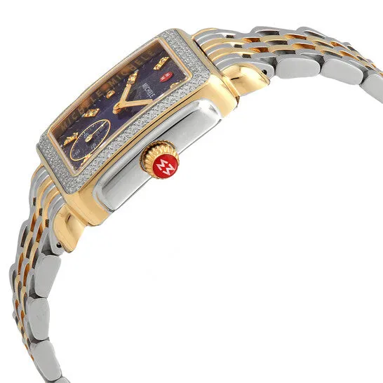 Original Michele Deco Mid Quartz Diamond Blue Dial Ladies Watch MWW06V000125 JMS always Watches Original Michele Deco Mid Quartz Diamond Blue Dial Ladies Watch MWW06V000125 JMS always Watches