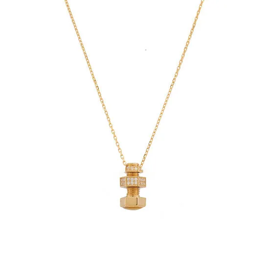 Original Picasso and Co 18kt Yellow Gold Screw Pendant JMS always Necklaces Original Picasso and Co 18kt Yellow Gold Screw Pendant JMS always Necklaces