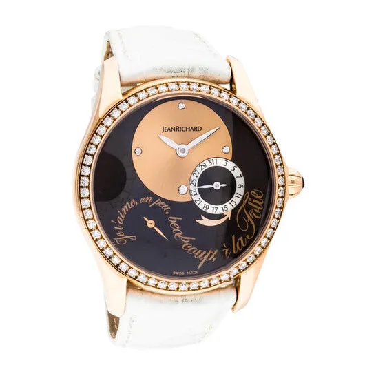 Original Preowned Jean Richard Bressel Lady Juliette Automatic Diamond Brown Dial Ladies Watch 64143D52A71BAA7 JMS always Watches Original Preowned Jean Richard Bressel Lady Juliette Automatic Diamond Brown Dial Ladies Watch 64143D52A71BAA7 JMS always Watches