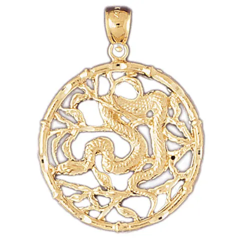 PreStyled Sets Goldia 14K Gold Snake Chinese Zodiac Pendant