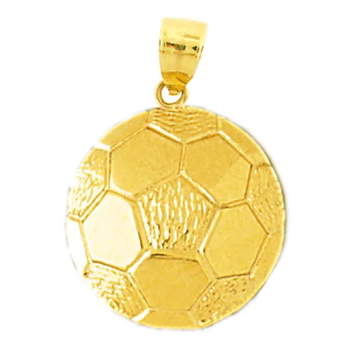 PreStyled Sets Goldia 14K Gold Soccer Ball Pendant
