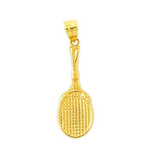 PreStyled Sets Goldia 14K Gold Tennis Racquet Pendant