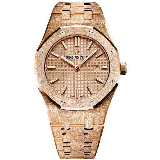 PreStyled Sets JMS always Original Audemars Piguet Royal Oak Frosted Pink Goldtoned Dial Ladies 18k Rose Gold Watch 67653ORGG1263OR02 PreStyled Sets JMS always Original Audemars Piguet Royal Oak Frosted Pink Goldtoned Dial Ladies 18k Rose Gold Watch 67653ORGG1263OR02