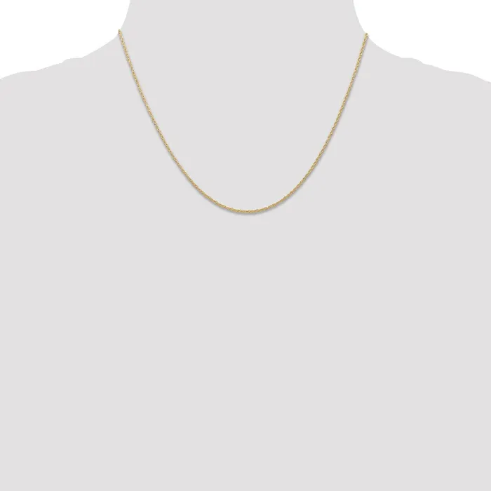 QGold 14K Yellow Gold 18 inch Carded 7mm Cable Rope with Spring Ring Clasp Chain Necklace Necklaces QGold 14K Yellow Gold 18 inch Carded 7mm Cable Rope with Spring Ring Clasp Chain Necklace Necklaces