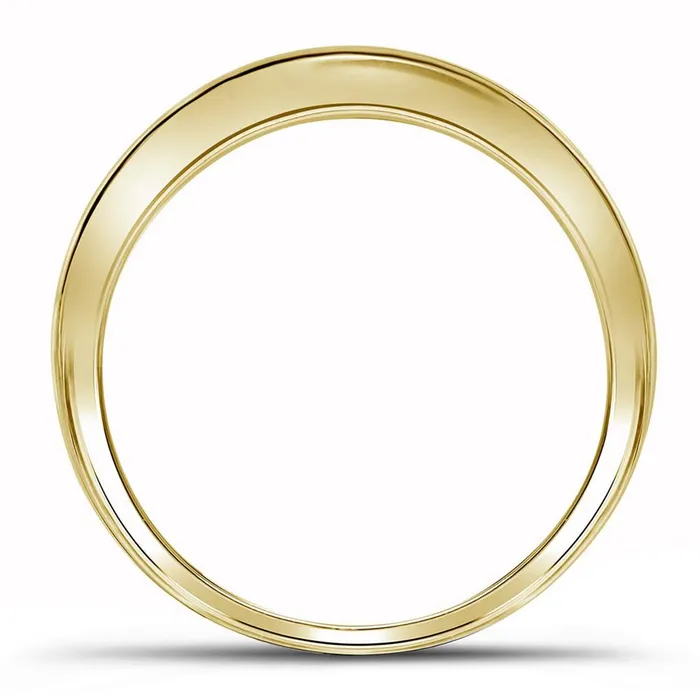 Rings 10k Yellow Gold Round Diamond Bridal Wedding Ring Set 12 Cttw gndatlanta