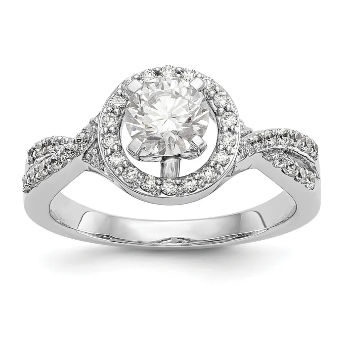 Rings 14K White Gold Peg Set Simulated Diamond Halo Engagement Ring Goldiacom Rings 14K White Gold Peg Set Simulated Diamond Halo Engagement Ring Goldiacom